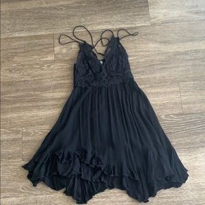 Free People Adella dress sz S in black